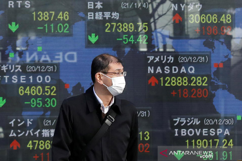 Saham Asia melemah tertekan kecemasan inflasi, dolar naik terhadap yen