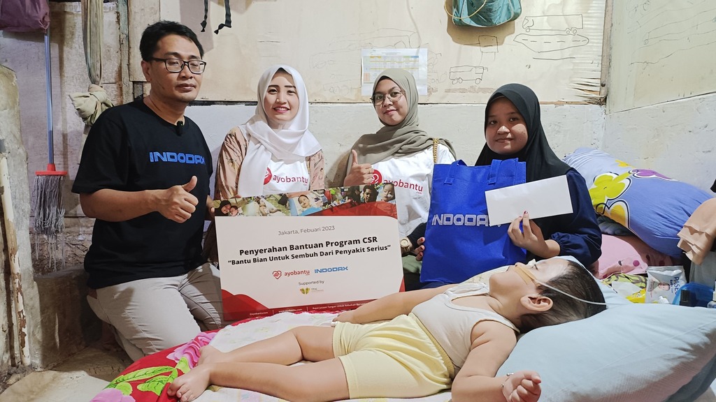 Ayobantu & Indodax Berikan Bantuan Pengobatan ke Pemenang Program Bantu Sehat Bersama