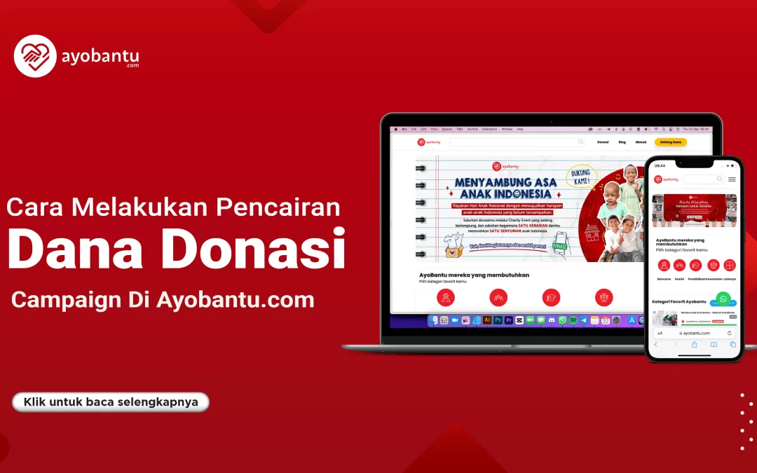 Cara Pencairan Dana Donasi Campaign di Ayobantu.com